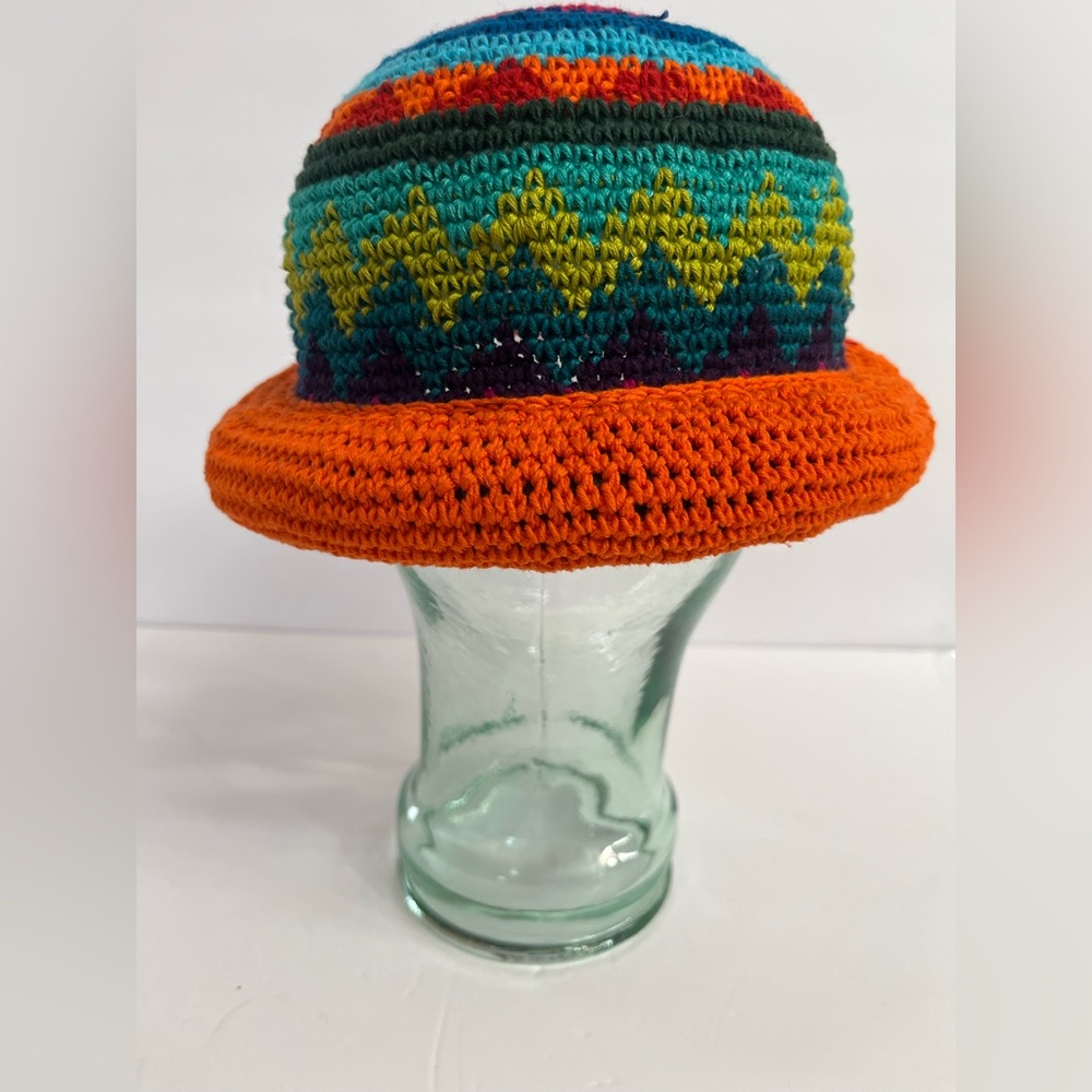 Colorful, Handmade Bucket Hat - Picture 4 of 6